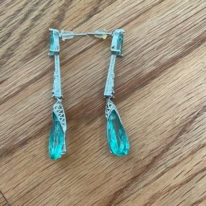Set of Turquoise Coloured Costume Earrings